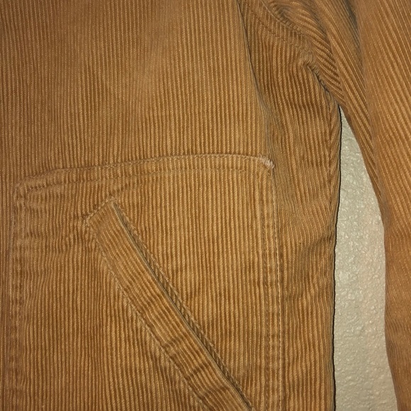 Women’s High Neck Corduroy Zipper Jacket - Picture 6 of 6
